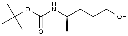 N-Boc-(R)-4-aminopentan-1-ol Structural