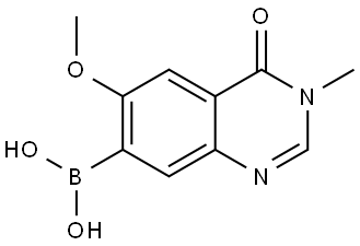 Boronic acid, B-(3,4-dihydro-6-methoxy-3-methyl-4-oxo-7-quinazolinyl)- Structural