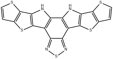 Dithieno[2'',3'':4',5']thieno[2',3':4,5]pyrrolo[3,2-e:2',3'-g][2,1,3]benzothiadiazole, 12,13-dihydro- Structural