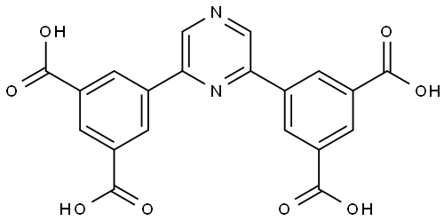 5,5'-(Pyrazine-2,6-diyl)diisophthalic acid Structural