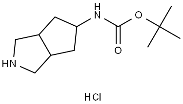 tert-Butyl (octahydrocyclopenta[c]pyrrol-5-yl)carbamate hydrochloride Structural