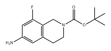 tert-butyl 6-amino-8-fluoro-3,4-dihydroisoquinoline-2(1H)-carboxylate Structural