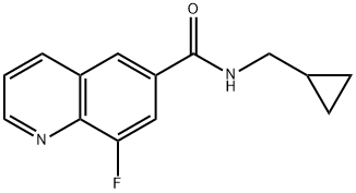 N-(Cyclopropylmethyl)-8-fluoro-6-quinolinecarboxamide Structural