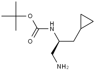 (R)-tert-Butyl -(1-amino-3-cyclopropylpropan-2-yl)carbamate Structural