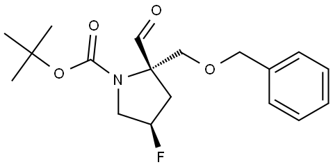 rel-tert-Butyl (2R,4S)-2-((benzyloxy)methyl)-4-fluoro-2-formylpyrrolidine-1-carboxylate Structural