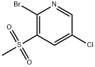 Pyridine, 2-bromo-5-chloro-3-(methylsulfonyl)- Structural