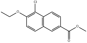 Methyl 5-chloro-6-ethoxy-2-naphthoate Structural