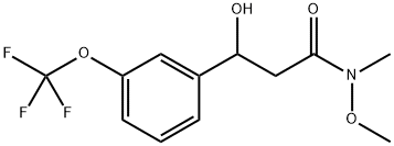 Benzenepropanamide, β-hydroxy-N-methoxy-N-methyl-3-(trifluoromethoxy)- Structural
