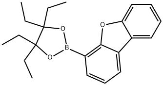 Dibenzofuran, 4-(4,4,5,5-tetraethyl-1,3,2-dioxaborolan-2-yl)- Structural