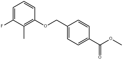 Methyl 4-[(3-fluoro-2-methylphenoxy)methyl]benzoate Structural
