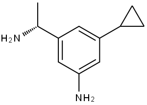 Benzenemethanamine, 3-amino-5-cyclopropyl-α-methyl-, (αR)- Structural
