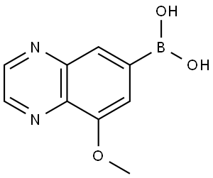 Boronic acid, B-(8-methoxy-6-quinoxalinyl)- Structural