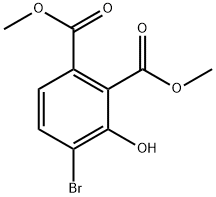 Dimethyl 4-bromo-3-hydroxyphthalate Structural