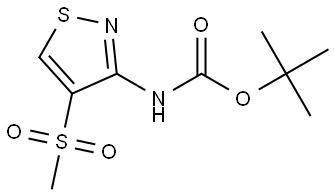 Carbamic acid, N-[4-(methylsulfonyl)-3-isothiazolyl]-, 1,1-dimethylethyl ester Structural