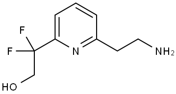 2-Pyridineethanol, 6-(2-aminoethyl)-β,β-difluoro- Structural