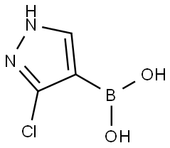 Boronic acid, B-(3-chloro-1H-pyrazol-4-yl)- Structural