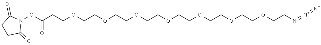 Azido-PEG7-NHS ester Structural