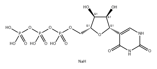 Uracil, 5-β-D-ribofuranosyl-, 5'-(tetrahydrogen triphosphate), tetrasodium salt (8CI) Structural