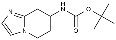 tert-Butyl (5,6,7,8-tetrahydroimidazo[1,2-a]pyridin-7-yl)carbamate Structural