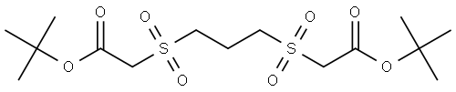 Di-tert-Butyl 2,2'-(propane-1,3-diyldisulfonyl)diacetate Structural