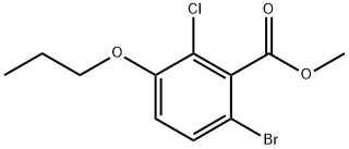 Methyl 6-bromo-2-chloro-3-propoxybenzoate Structural