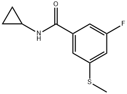 N-cyclopropyl-3-fluoro-5-(methylthio)benzamide