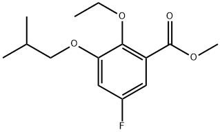 Methyl 2-ethoxy-5-fluoro-3-isobutoxybenzoate Structural