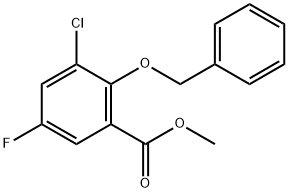 methyl 2-(benzyloxy)-3-chloro-5-fluorobenzoate Structural