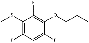 Methyl(2,4,6-trifluoro-3-isobutoxyphenyl)sulfane Structural