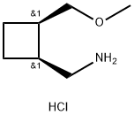 rel-((1S,2R)-2-(Methoxymethyl)cyclobutyl)methanamine hydrochloride Structural