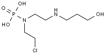 (2-Chloroethyl)(2-((3-hydroxypropyl)amino)ethyl)phosphoramidic acid Structural