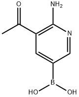 Boronic acid, B-(5-acetyl-6-amino-3-pyridinyl)- Structural