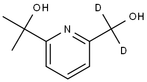 2-(6-(Hydroxymethyl-d2)pyridin-2-yl)propan-2-ol Structural