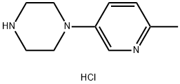 Piperazine, 1-(6-methyl-3-pyridinyl)-, hydrochloride (1:2) Structural
