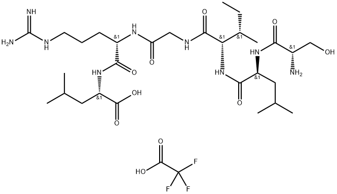 H-Ser-Leu-Ile-Gly-Arg-Leu-OH trifluoroacetate Structural