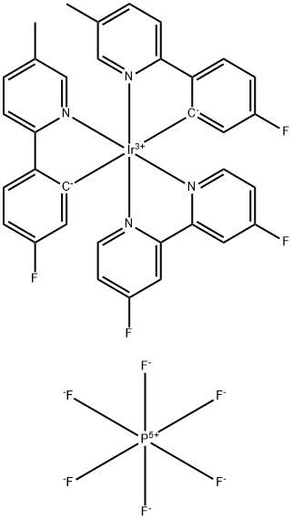 Iridium-bis[5-fluoro-2-(5-methyl-2-pyridinyl-κN)phenyl-κC](4,4'-difluoro-2,2'-bipyridine-κN1,κN1')-hexafluorophosphate