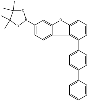 Dibenzofuran, 1-[1,1'-biphenyl]-4-yl-7-(4,4,5,5-tetramethyl-1,3,2-dioxaborolan-2-yl)- Structural