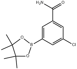 Benzamide, 3-chloro-5-(4,4,5,5-tetramethyl-1,3,2-dioxaborolan-2-yl)- Structural
