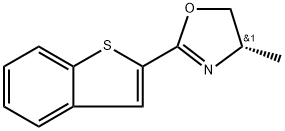 Oxazole, 2-benzo[b]thien-2-yl-4,5-dihydro-4-methyl-, (4S)- Structural