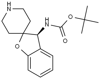 tert-butyl N-[(3S)-spiro[3H-benzofuran-2,4'-piperidine]-3-yl]carbamate Structural