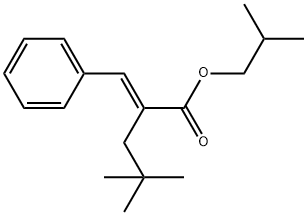 isobutyl (E)-2-benzylidene-4,4-dimethylpentanoate Structural