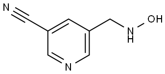 3-Pyridinecarbonitrile, 5-[(hydroxyamino)methyl]- Structural