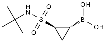 Boronic acid, B-[(1R,2R)-2-[[(1,1-dimethylethyl)amino]sulfonyl]cyclopropyl]-, rel- Structural