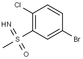 4-Bromo-1-chloro-2-(S-methylsulfonimidoyl)benzene Structural