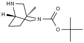 2,5-Diazabicyclo[2.2.2]octane-2-carboxylic acid, 1-methyl-, 1,1-dimethylethyl ester, (1S,4S)- Structural