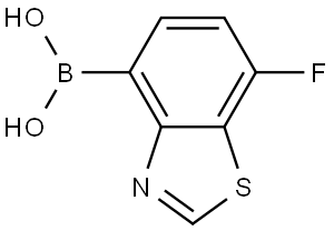 Boronic acid, B-(7-fluoro-4-benzothiazolyl)- Structural