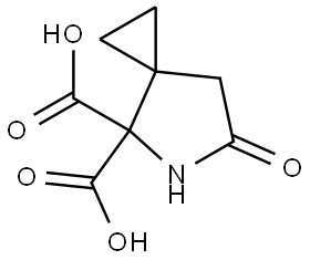 6-Oxo-5-azaspiro[2.4]heptane-4,4-dicarboxylic acid Structural