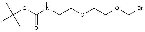 tert-Butyl (2-(2-(bromomethoxy)ethoxy)ethyl)carbamate Structural