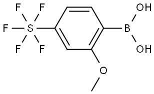(2-Methoxy-4-(pentafluoro-l6-sulfaneyl)phenyl)boronic acid Structural