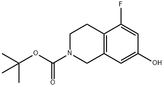 tert-Butyl 5-fluoro-7-hydroxy-3,4-dihydroisoquinoline-2(1H)-carboxylate Structural